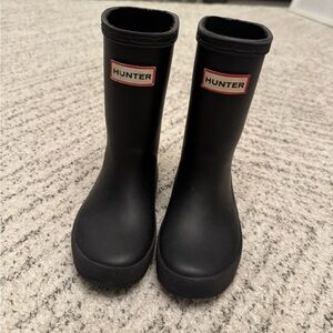 Black Hunter Boots, toddler size 9